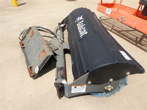 broom skid steer|skid steer angle broom attachment.